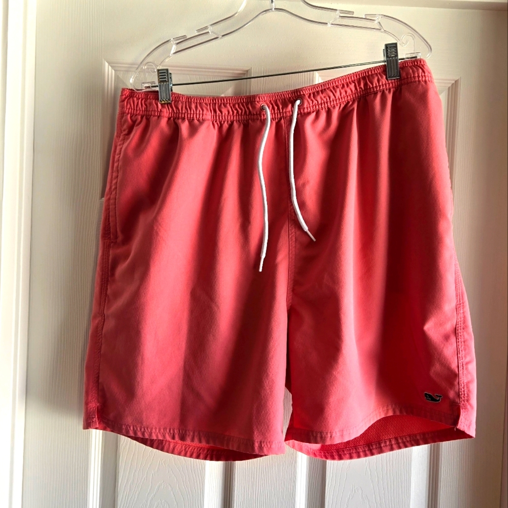 Vineyard Vines Bungalow Board Shorts Men's Size XL Swim Trunks Pink Pockets